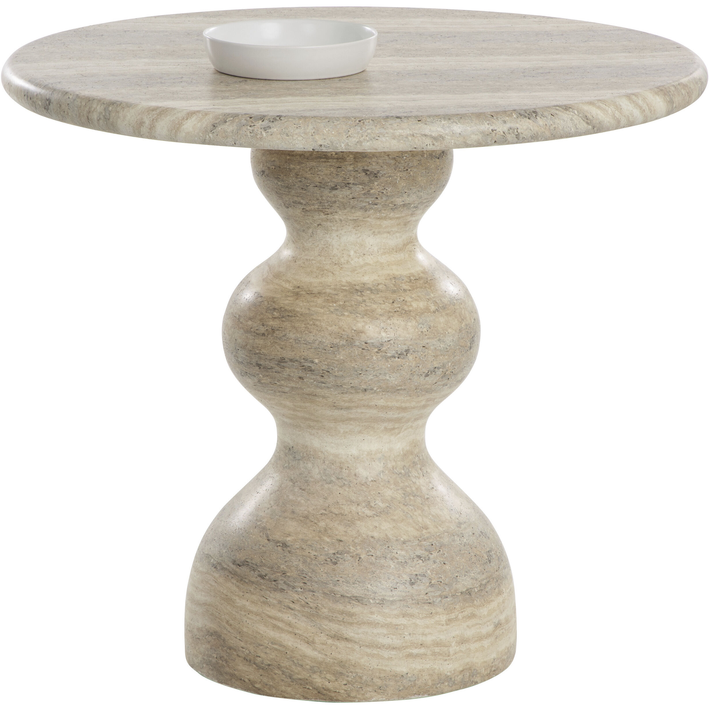 Raul 34 X 30 inch Travertine Look / Dune Outdoor Bistro Table